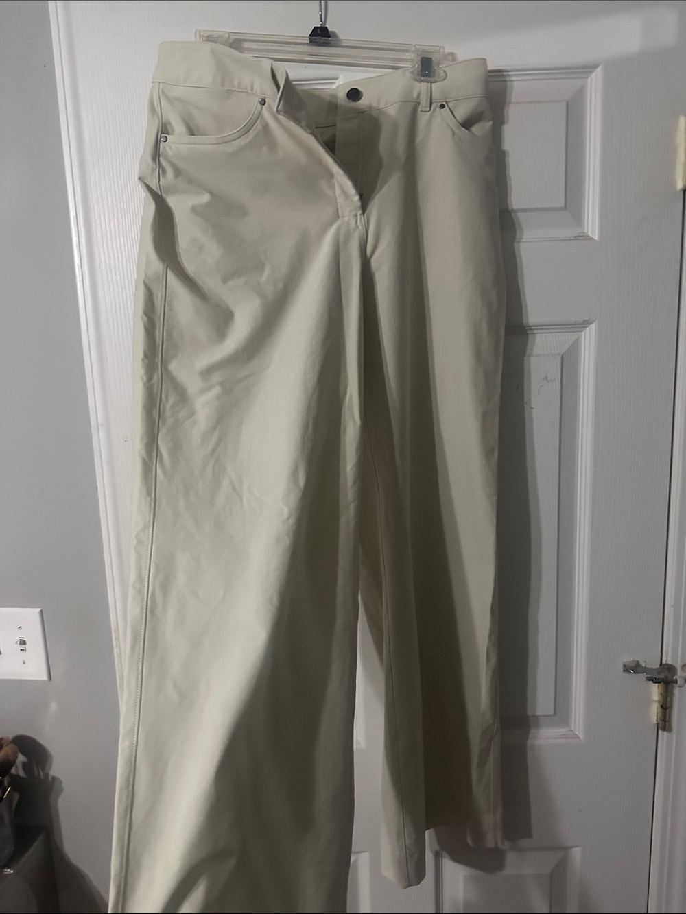 lululemon athletica Wide-Leg Cream Pants